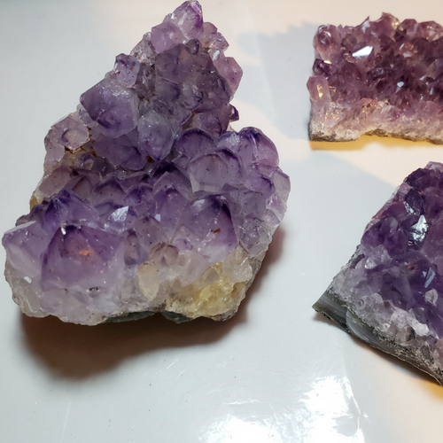 Amethyst with Calcite and Hematite - SM21-178 - Fengjiashan Mine