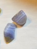 Blue Chalcedony -Tumbled, Natural Stone - Phiyani Rue
