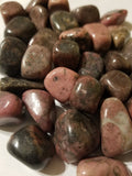 Rhodonite Tumbled Stone, Natural Stone - Phiyani Rue