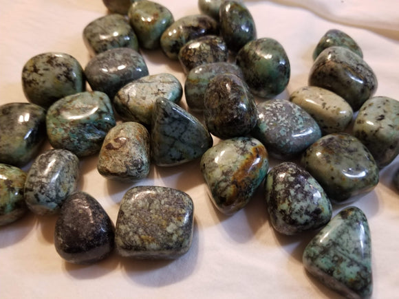African Turquoise - Tumbled Stone, Natural Stone - Phiyani Rue