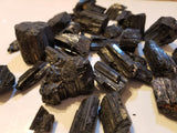 Black Tourmaline Untumbled, Natural Stone - Phiyani Rue