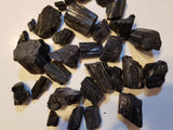 Black Tourmaline Untumbled, Natural Stone - Phiyani Rue