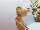 Wire Wrapped Citrine Point Pendant, Natural Pendant - Phiyani Rue