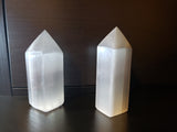 White Selenite Generator/Obelisk, crystal - Phiyani Rue