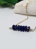 Aurora Lapis Lazuli Necklace - 14K Gold, Natural Necklace - Phiyani Rue