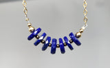 Aurora Lapis Lazuli Necklace - 14K Gold, Natural Necklace - Phiyani Rue