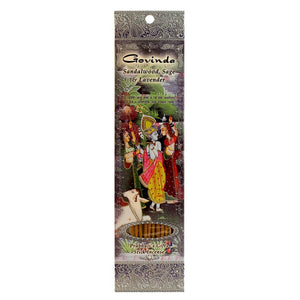 Govinda Incense Sticks - Sandalwood, Sage, and Lavender, Incense - Phiyani Rue