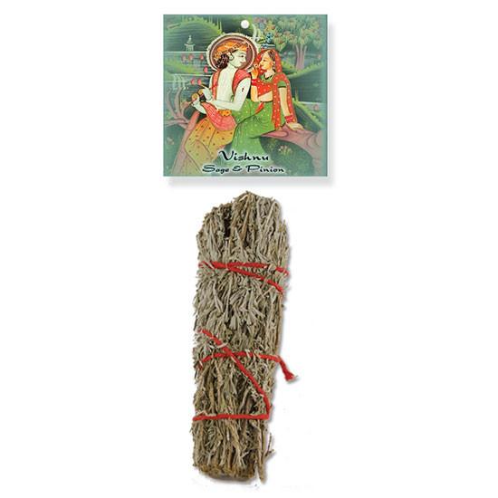 Vishnu Bundle- Desert Sage and Pinion Stick, Smudge Stick - Phiyani Rue
