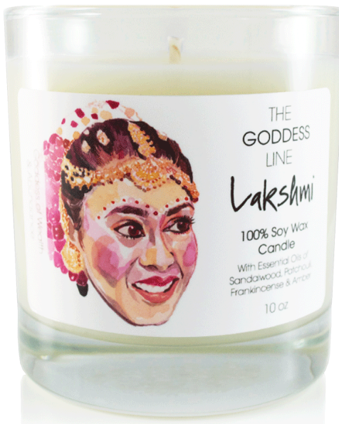 Lakshmi Soy Candle - The Goddess Line, Candle - Phiyani Rue
