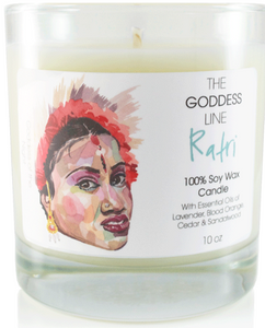 Ratri Soy Candle - The Goddess Line, Candle - Phiyani Rue