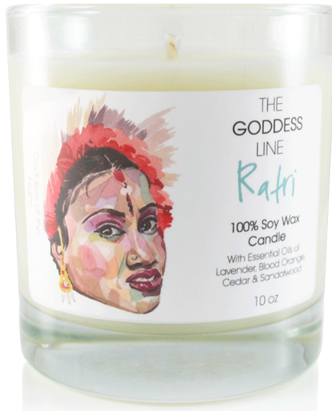 Ratri Soy Candle - The Goddess Line, Candle - Phiyani Rue