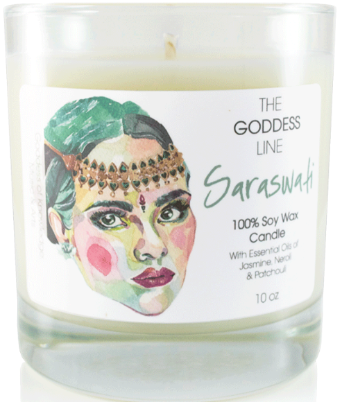 Saraswati Soy Candle - The Goddess Line, Candle - Phiyani Rue