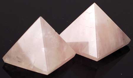 Rose Quartz Pyramid, Natural Stone - Phiyani Rue
