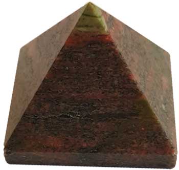 Unakite Pyramid, Natural Stone - Phiyani Rue