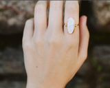Eclipse Oval Druzy Statement Ring, Natural Rings - Phiyani Rue