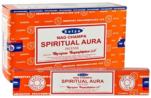 Spiritual Aura Incense (SATYA) 1 Pack, Incense - Phiyani Rue