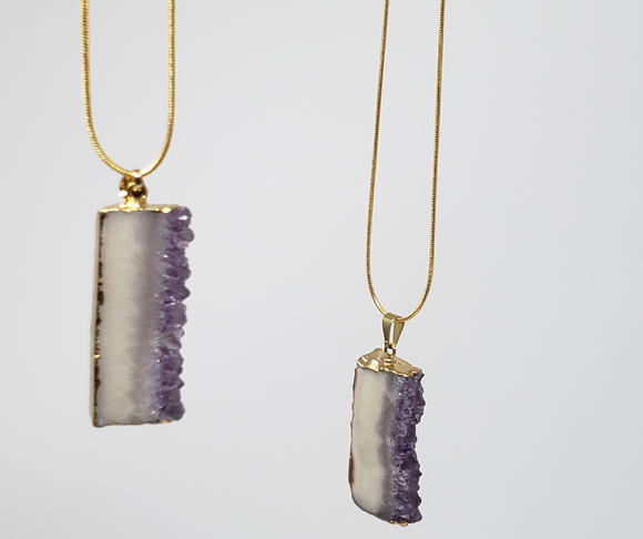 Crane Amethyst Necklace, Natural Necklace - Phiyani Rue