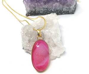 Candy Druzy Necklace, Natural Necklace - Phiyani Rue