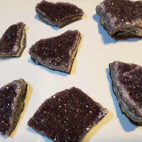 Amethyst Clusters - Flat, Natural Stone - Phiyani Rue