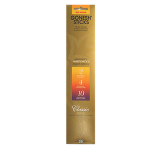 Gonesh Variety Pack 2, 4, 10 Incense (Classic Collection), Incense - Phiyani Rue