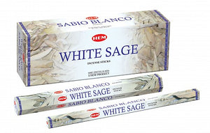 White Sage Incense (HEM) 1 Pack, Incense - Phiyani Rue