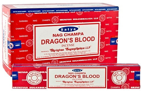 Dragon Blood Incense (SATYA) 1 Pack, Incense - Phiyani Rue