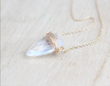 Finn Quartz Necklace "As seen on Vampire Dairies", Natural Necklace - Phiyani Rue