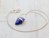Finn Lapis Necklace "As seen on Bones", Natural Necklace - Phiyani Rue