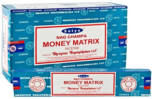 Money Matrix Incense (SATYA) 1 Pack, Incense - Phiyani Rue