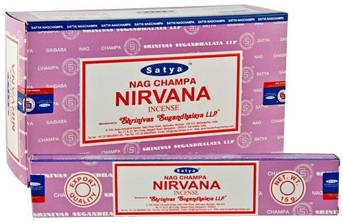 Nirvana Incense (SATYA) 1 Pack, Incense - Phiyani Rue