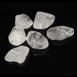 6Pcs Clear Quartz Tumble Stones, Stones - Phiyani Rue