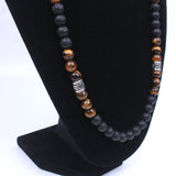 Shamballa Lava and Onyx Energy Bead Necklace  3 styles (Unisex), Men's Mala - Phiyani Rue