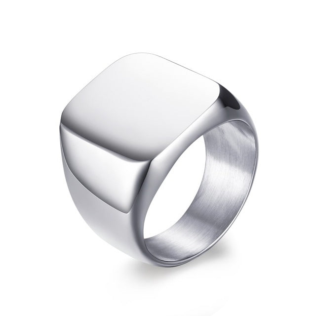 Sorella'z Mens Stainless Steel Silver Tone Chain Ring : Amazon.in: Fashion