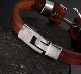 Nautical Leather Bracelet for Men, Bracelet - Phiyani Rue