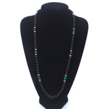Tri-Color Onyx & Hematite Beaded necklace for Men, Chain - Phiyani Rue