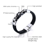 Link Stainless Steel Braided Bracelet for Men, Men's Bracelets - Phiyani Rue