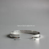 Om Mani Padme Hum White Copper Bracelet (Unisex), Symbolic Bracelet - Phiyani Rue
