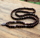 Tiger Eye Mala Prayer Rosary (Unisex), Natural Mala - Phiyani Rue