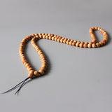 Wood Mala Buddhist Prayer Beads -108 (Unisex), Natural Mala - Phiyani Rue