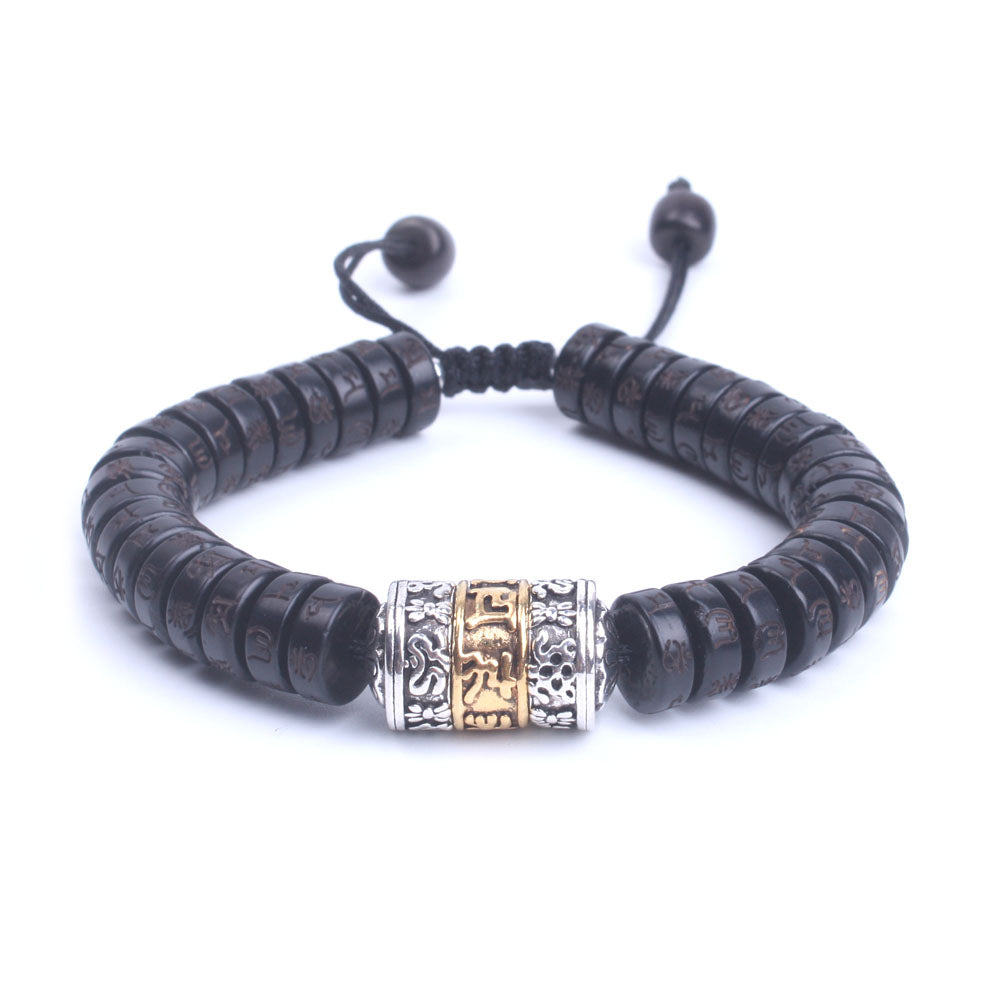 Spiritual Guidance Australia - Black Agate Om Mani Padme Hum Bracelet Black  Agate is a stone of new beginnings, change, and transition soothing deep  emotions such as grief, anxiety and anger. It