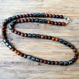 Hemak Wood Bead Chain for Men, Men's Necklace - Phiyani Rue