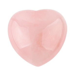 Heart shaped Rose Quartz, Natural Stone - Phiyani Rue
