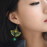 Golden Wings Drop Earrings, Natural Earrings - Phiyani Rue