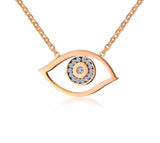 Evil Eye Choker Necklace (Rose Gold & Gold), Necklace - Phiyani Rue