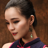 Ancient Flower Dangle Earrings, Natural Earrings - Phiyani Rue