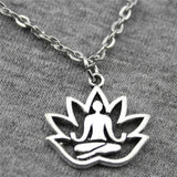 Lotus Buddha Necklace, Symbolic Necklace - Phiyani Rue