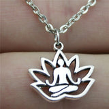 Lotus Buddha Necklace, Symbolic Necklace - Phiyani Rue